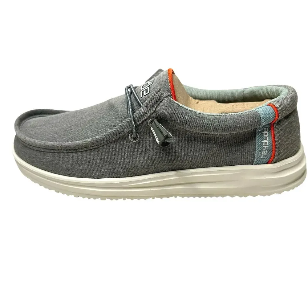 Hey Dude Men’s Wally Free Shoes Granite Gray Size 8 New w/ Tags - Picture 5 of 10